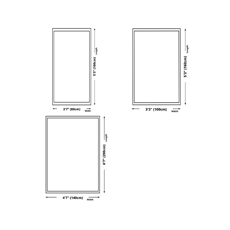 Simplicity Contrast Panel Rug Comfort Area Rug Polyester Anti-Slip Carpet for Home Decor