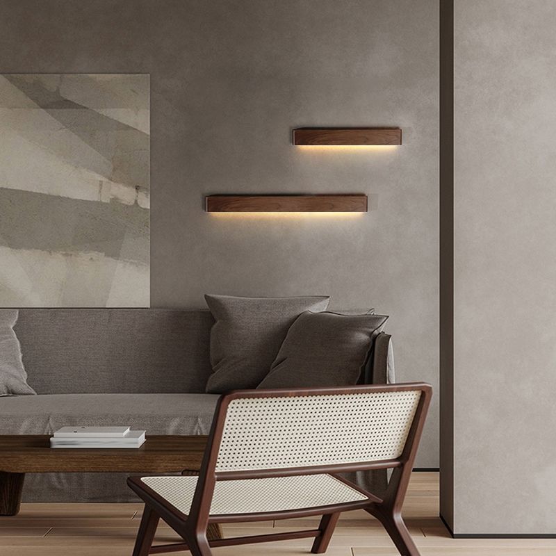 Modern Metal Wall Sconce Linear Shape Wall Light with PC Shade for Bedroom