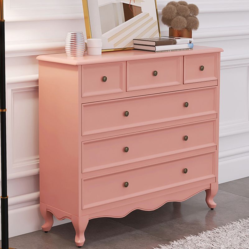 13.65/15.6 Inch W Coastal Dresser Solid Wood Storage Chest Dresser