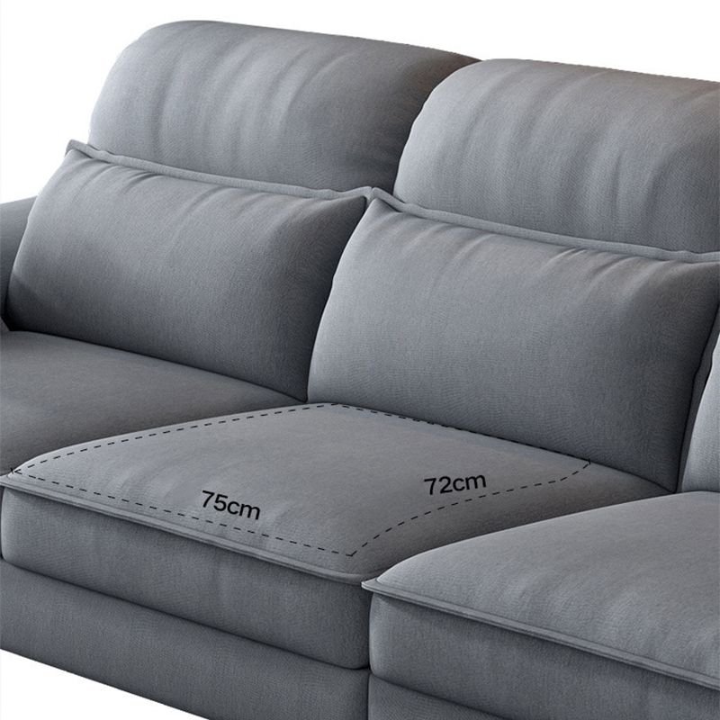 4-seat Modern Sectional 138.58" Wide Fabric Loose Back Sectional