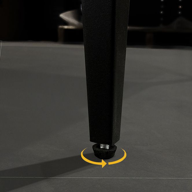 20" Tall 2 - Drawer Nightstand with Metal Legs Glam Night Table