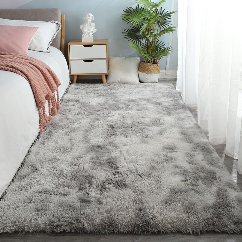 Trendy Home Decoration Shag Rug Tie-Dyed Indoor Carpet Polyester Non-Slip Backing Area Carpet