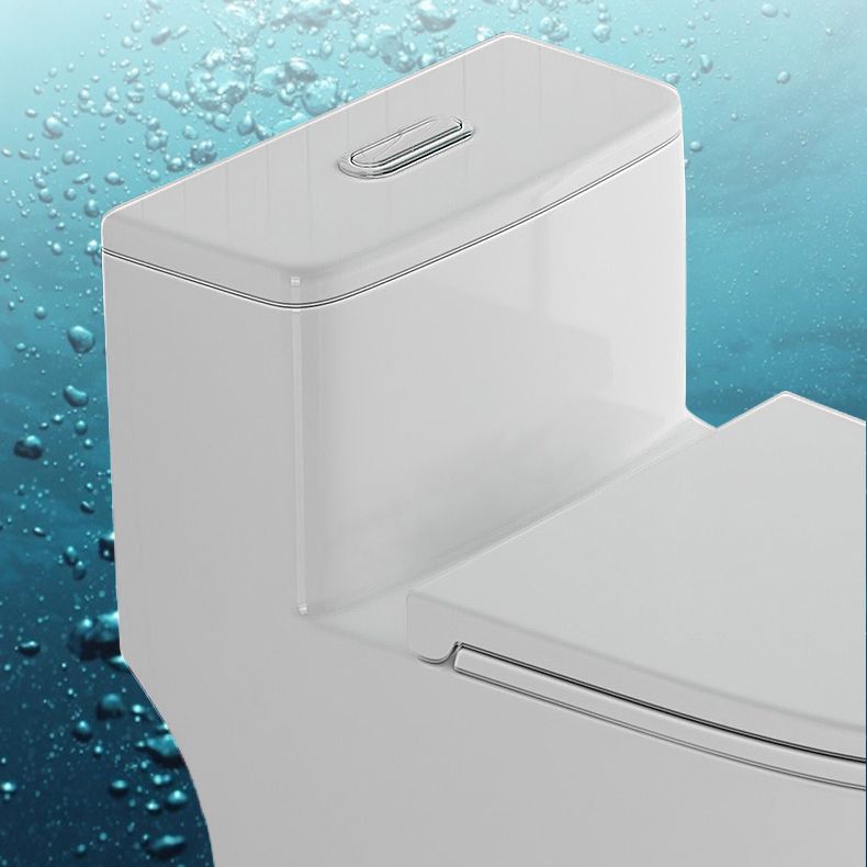 Contemporary Floor Mounted Toilet Bowl One-Piece Toilet for Washroom