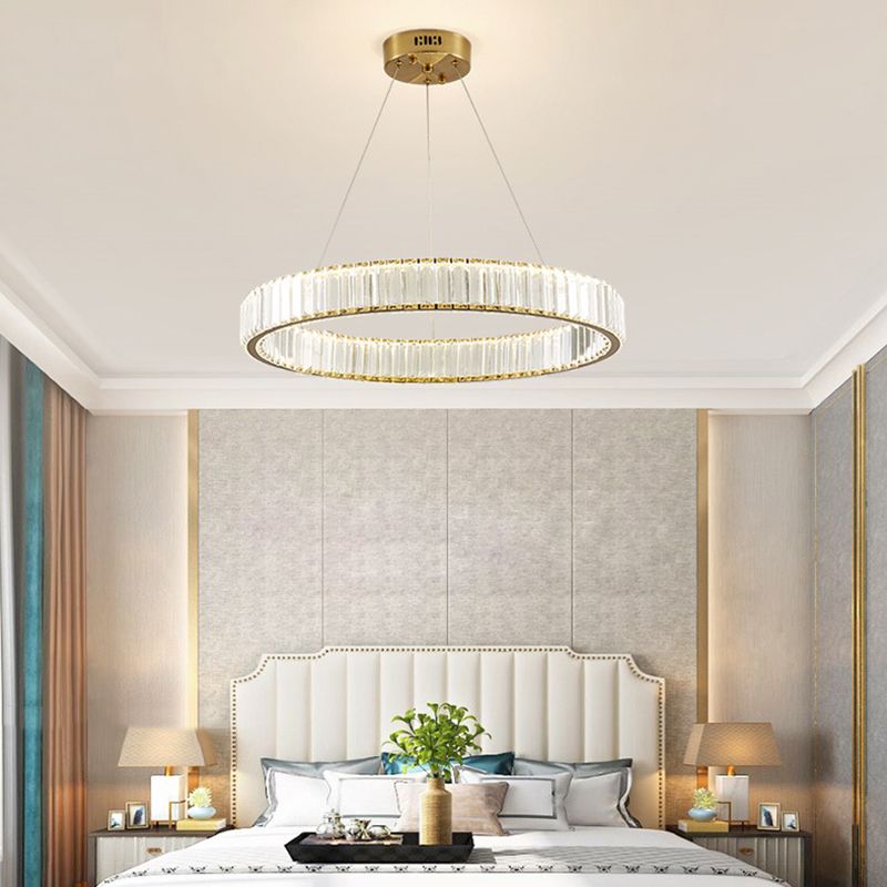 Modern Light Luxury Crystal Style LED Pendant Chandelier Light for Living Room Dining Room Hotel