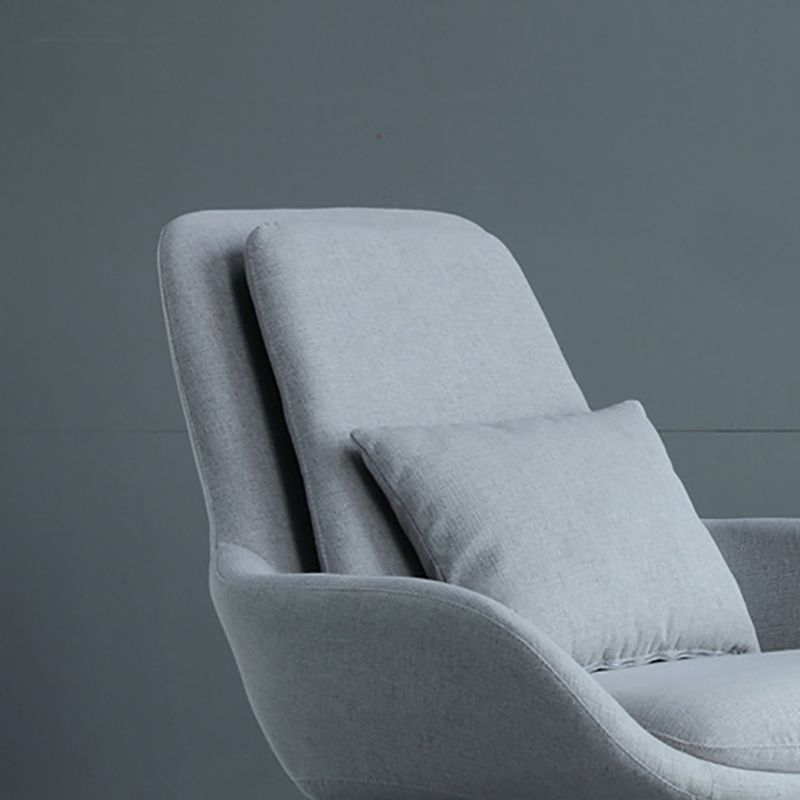 Linen Armless Chair 29.52" Wide Accent Chair with Cushion Back for Living Room