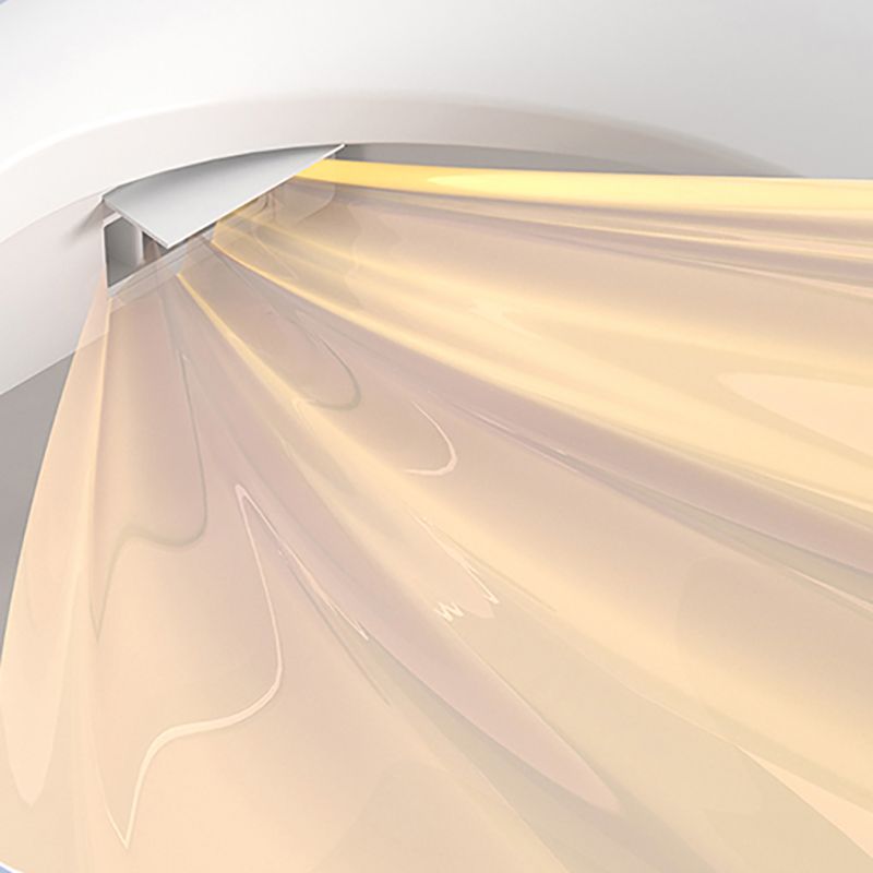 White Smart Toilet Elongated Bidet Seat with Unlimited Warm Water