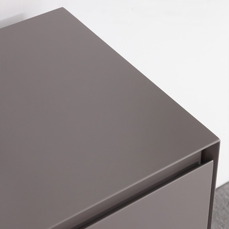 Grey Wooden Vanity Set with Mirror and Drawers Make-up Vanity