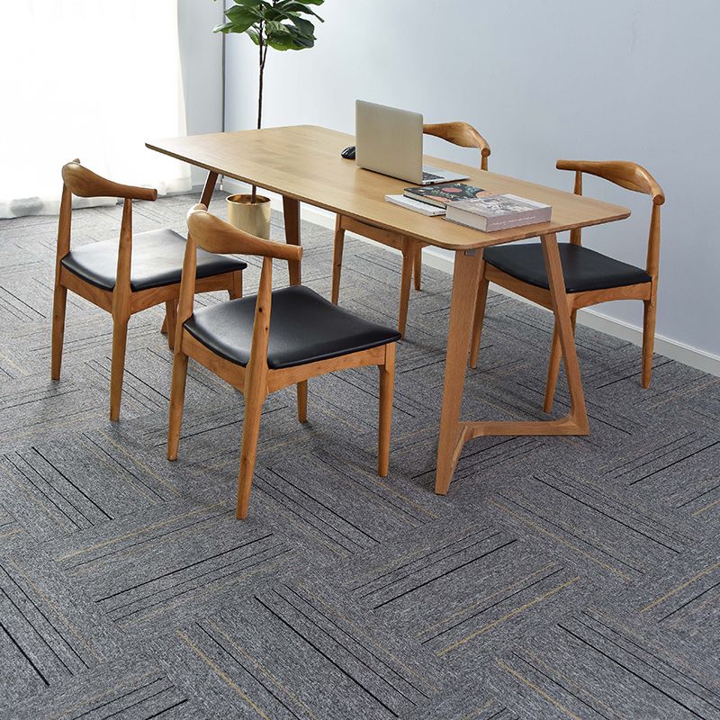 Carpet Tile Fade Resistant Non-Skid Solid Color Loose Lay Carpet Tile Bedroom