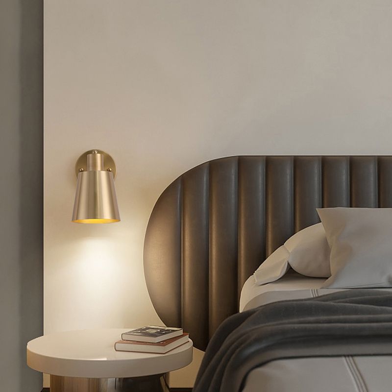 Cone Shape Metal Wall Mount Light Modern Style 1-Light Wall Light Sconce
