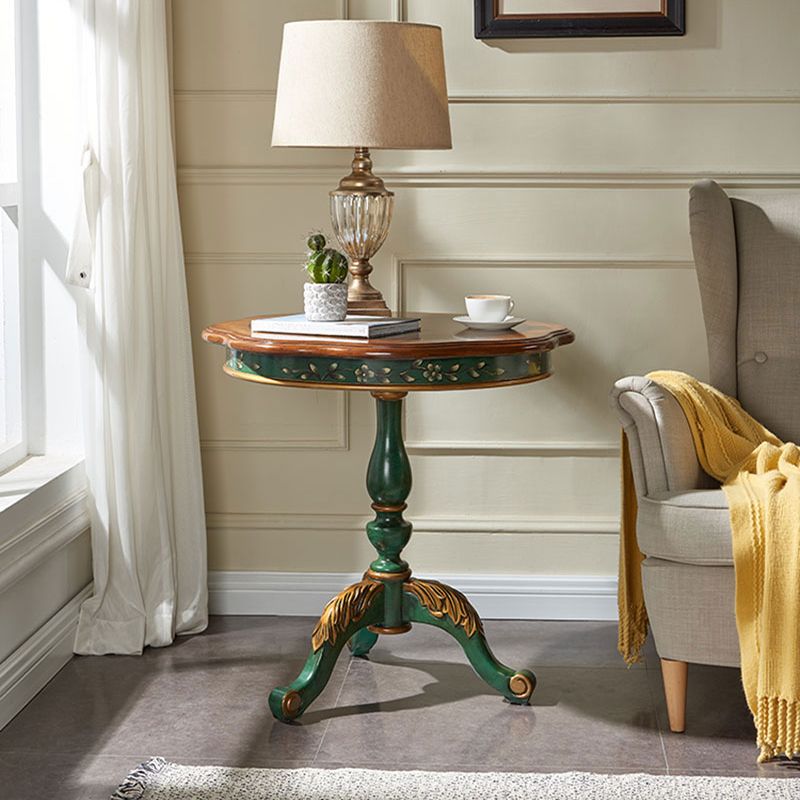 French Country Distressed Coffee Table Wooden Cocktail Table for Home