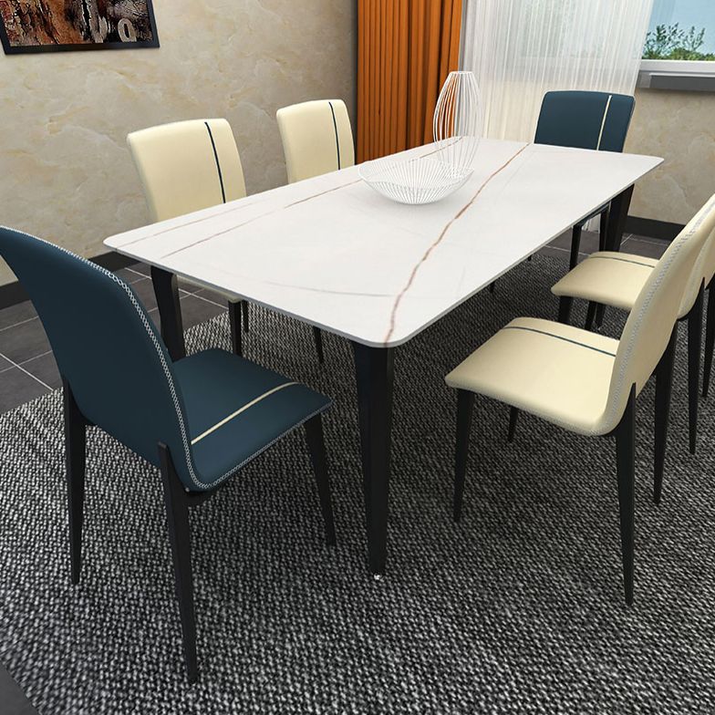 Metal Modern Indoor-Outdoor Side Chairs Parsons Dining Chair