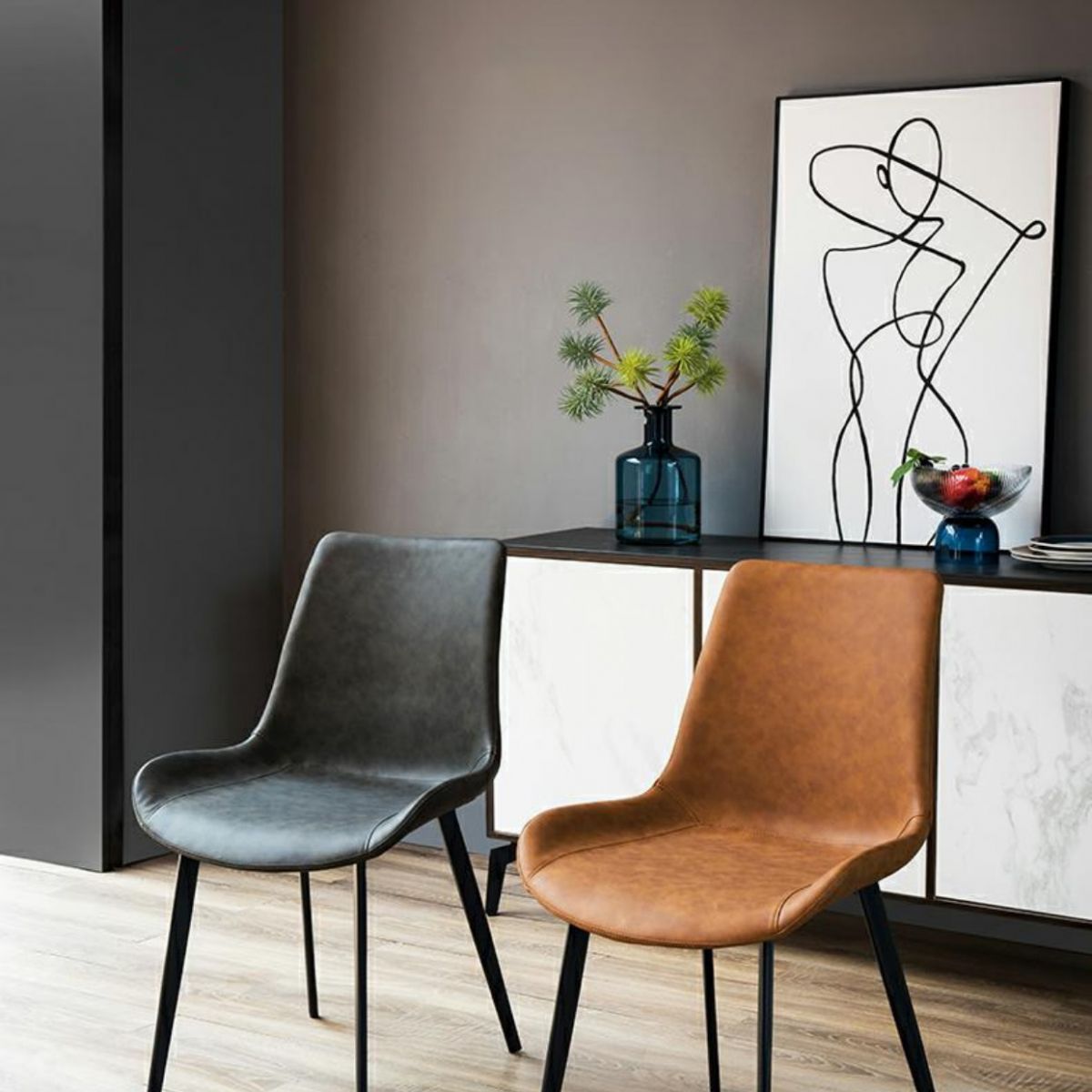 Modern Style 1/2/5/7 Pieces Dining Table Set Rectangle Dining Table Set with Chair