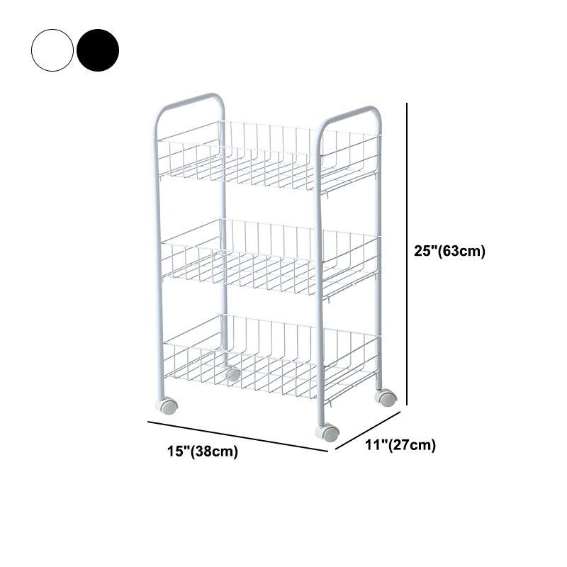 Schwarz -Weiß -Industrie -Bücherregal Etagere Bücherregal mit Zaubererrädern