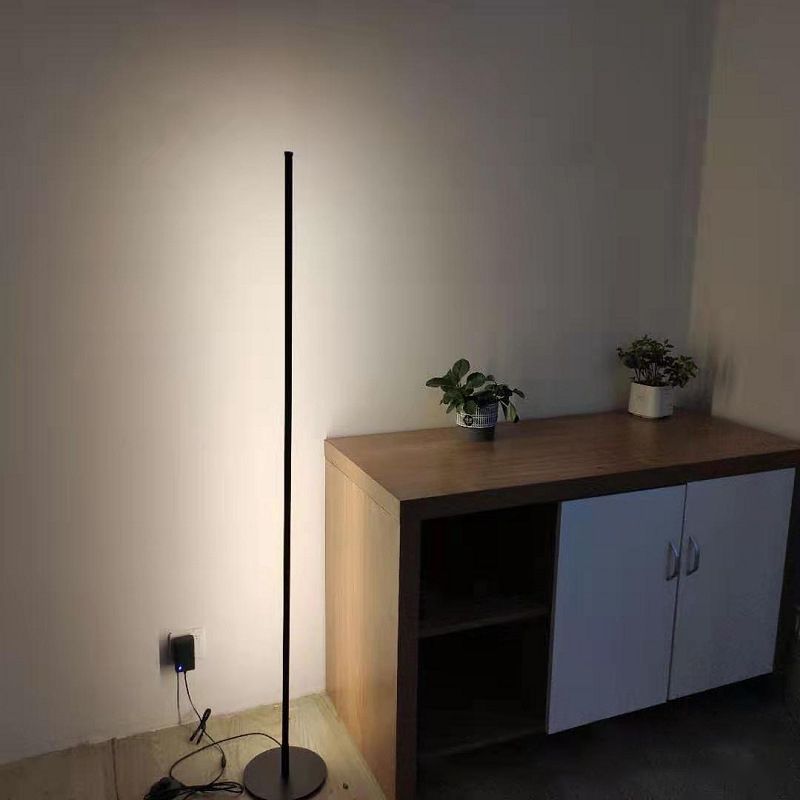 Nordic Style LED Floor Lamp Aluminium Geometry Line Floor Light for Living Room