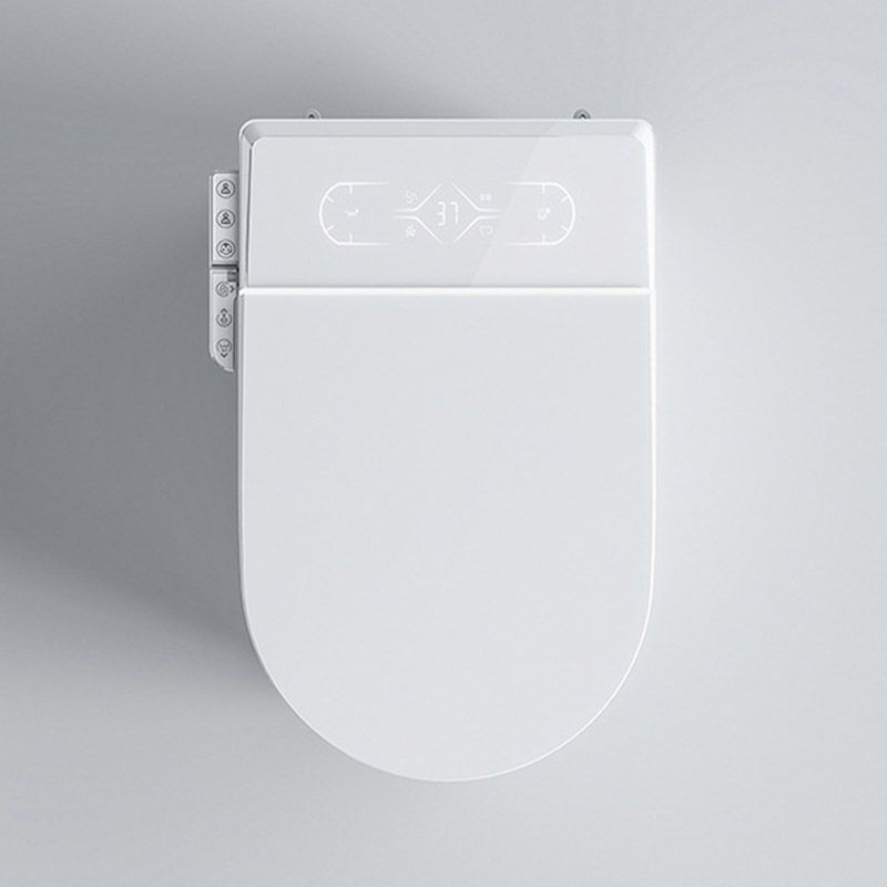 Modern White Heated Seat Toilet ABS Floor Mounted Flush Toilet with Seat