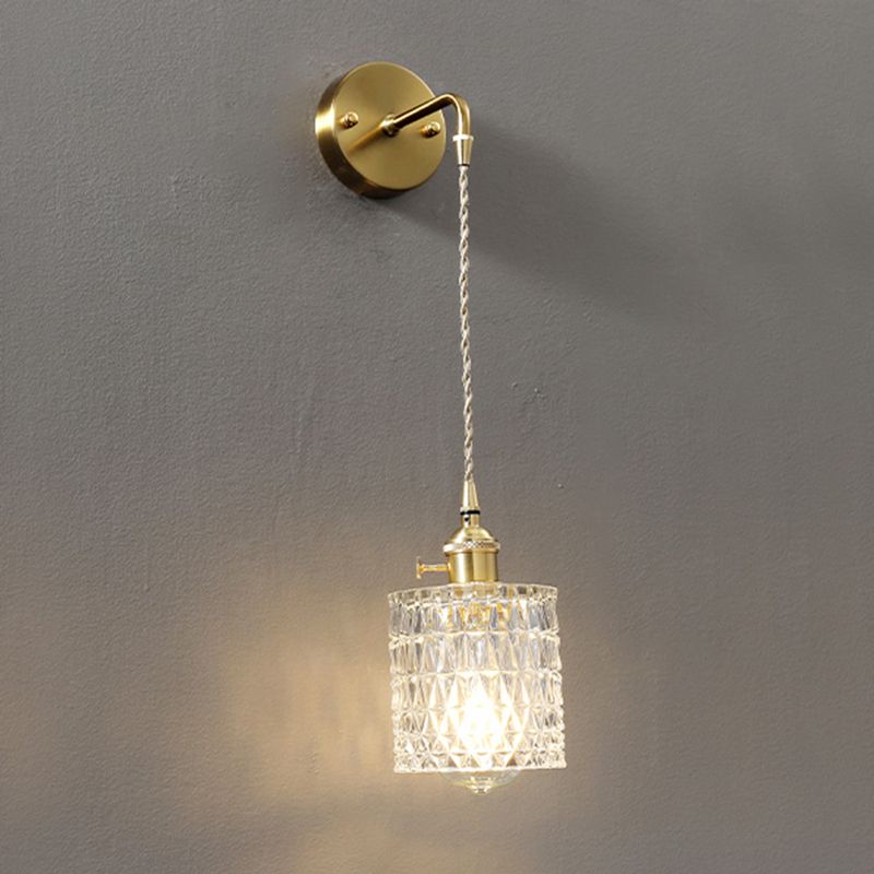 Moderno Wall Light Scone Creative Glass Shade Luz de la pared para dormitorio