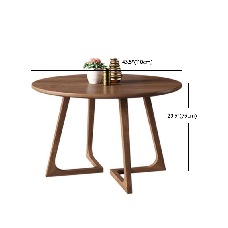 Contemporary Solid Wood Furniture 1/3/4/5 Pcs Dining Room Table Set in Brown