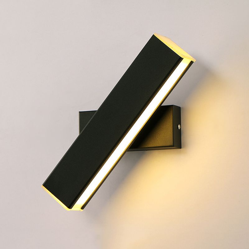 Metal Square Shape Wall Mount Lighting Modern 1-Light Wall Light Fixtures