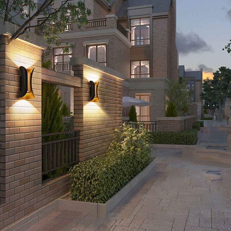 Modern Aluminum Wall Light Geometric Lighting Wall Sconce for Exterior Spaces