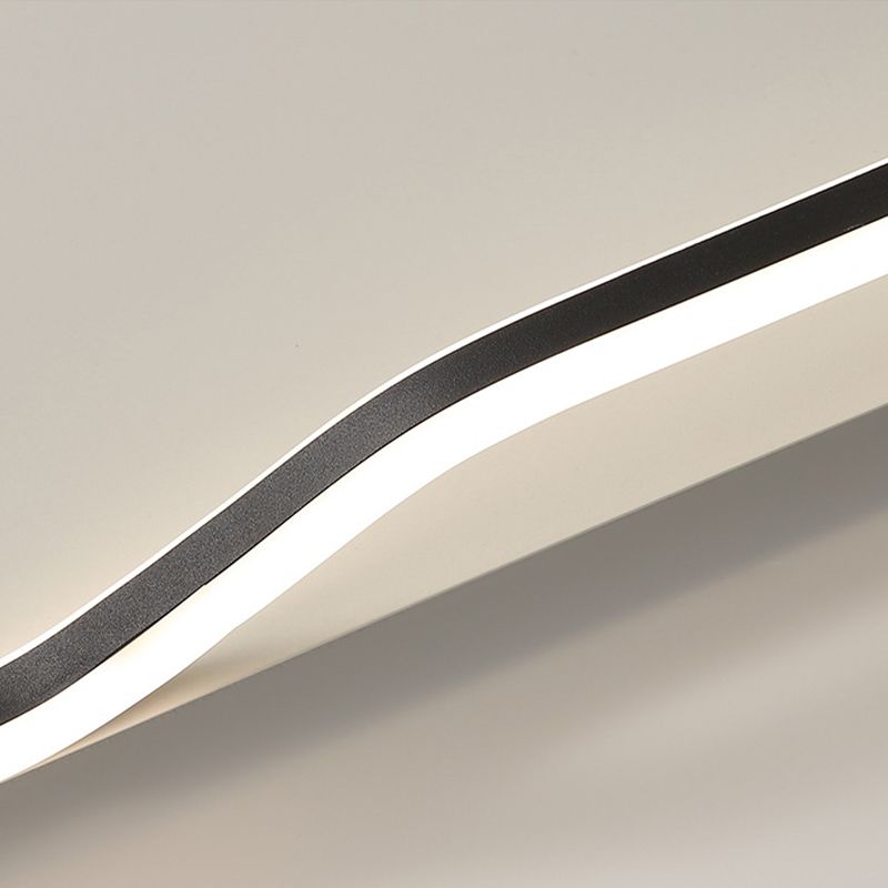 Black Square Ceiling Flush Mount Nordic Style LED Metal Ceiling Light Fixture