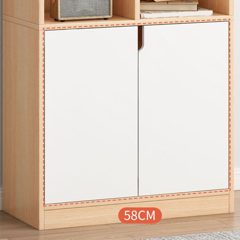 Closed Wooden Bookcase Modern Home Living Room Bedroom Standard Bookshelf