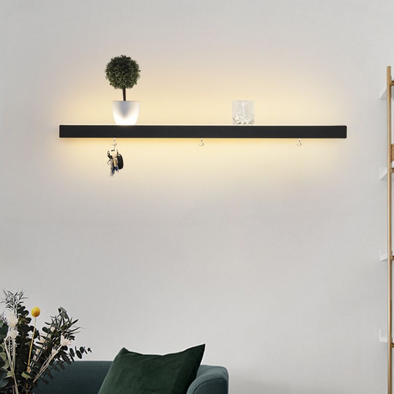 Rectangle Shaped Wall Sconce Modern Metal Acrylic LED Indoor Wall Mount Light (Without Decorations)