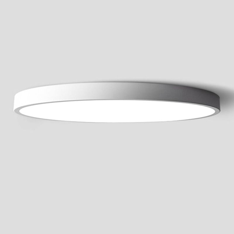 Luz empotrada LED ultrafina de 1 luz, nueva lámpara de techo moderna de hierro con forma redonda
