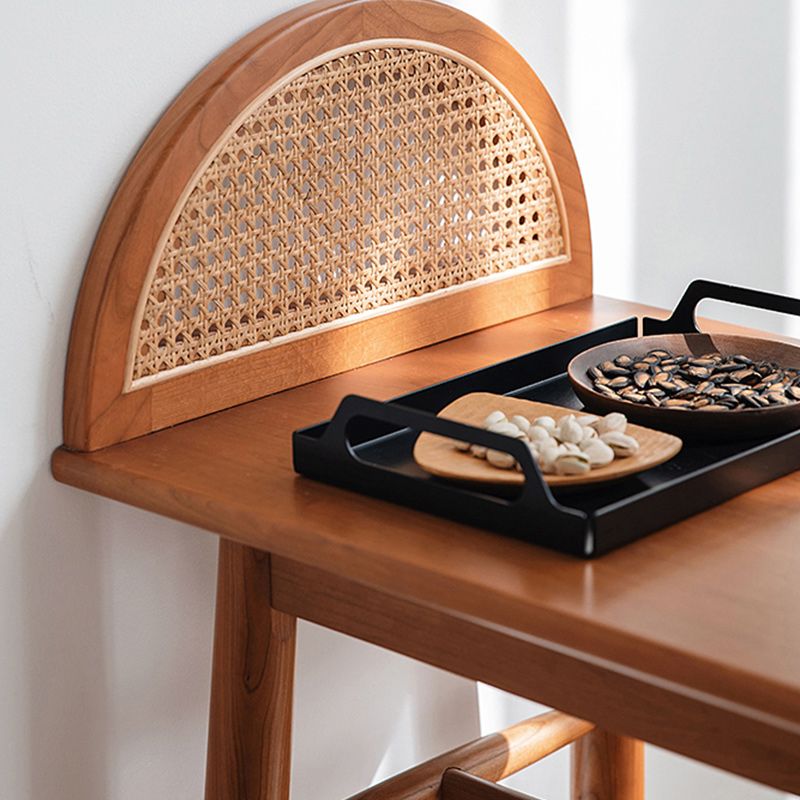 Modern 1/2 Pieces Wooden Pub Table Set Fixed Table Counter Table for Dining Room