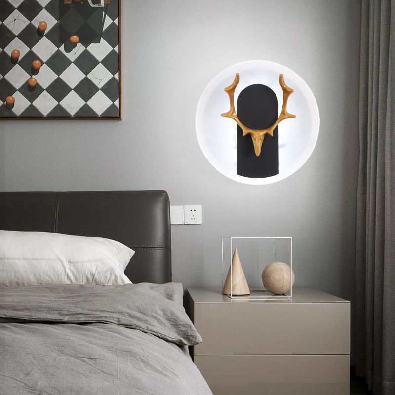 1 Light Unique Shape Wall Mounted Light Modern Sconce Light Fixture