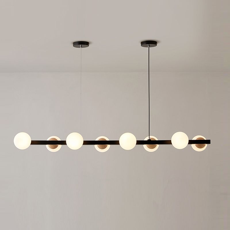 Black Kitchen Island Lighting Industrial Globe Shaded Ceiling Light for Home