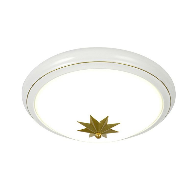 Retro Bowl LED-Unterputzbeleuchtung Opalglas-Unterputz-Deckenleuchte für den Flur