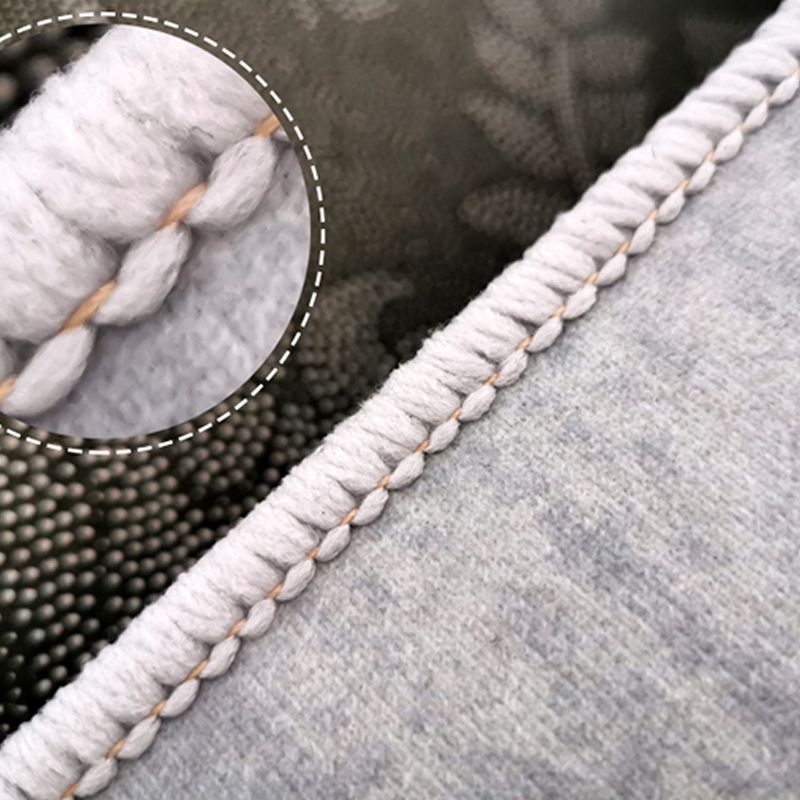 Blue Luxury Rug Blending Graphic Rug Non-Slip Backing Rug for Living Room