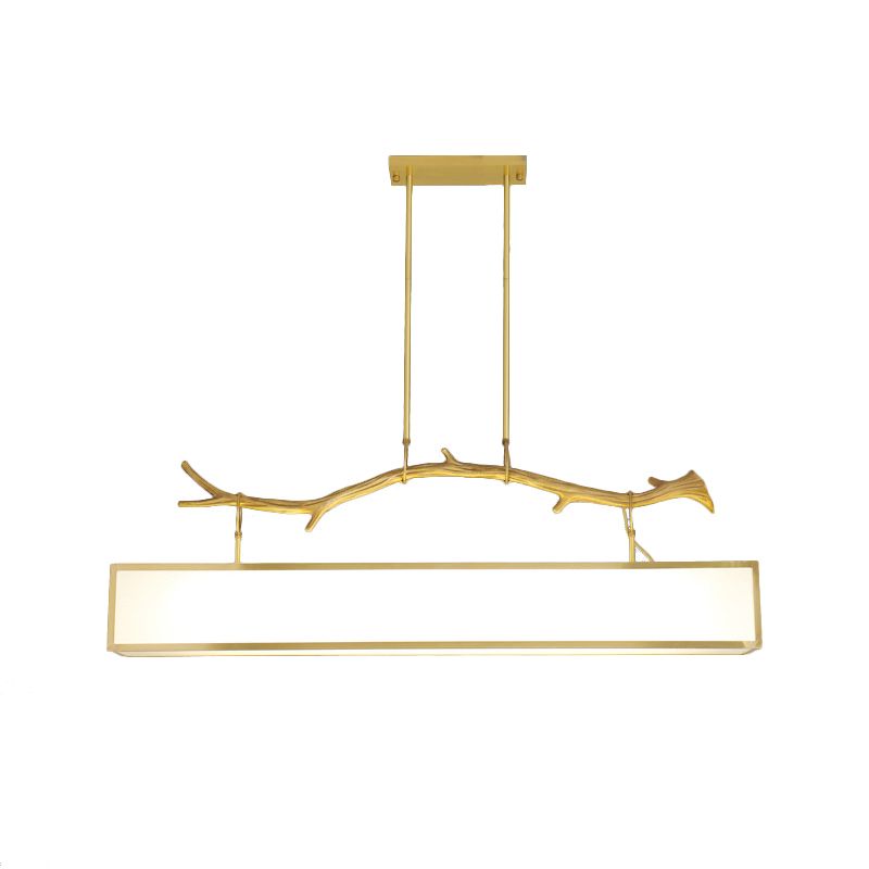 Luci a sospensione a sospensione in metallo in ottone lampade appese lineari moderne per sala da pranzo