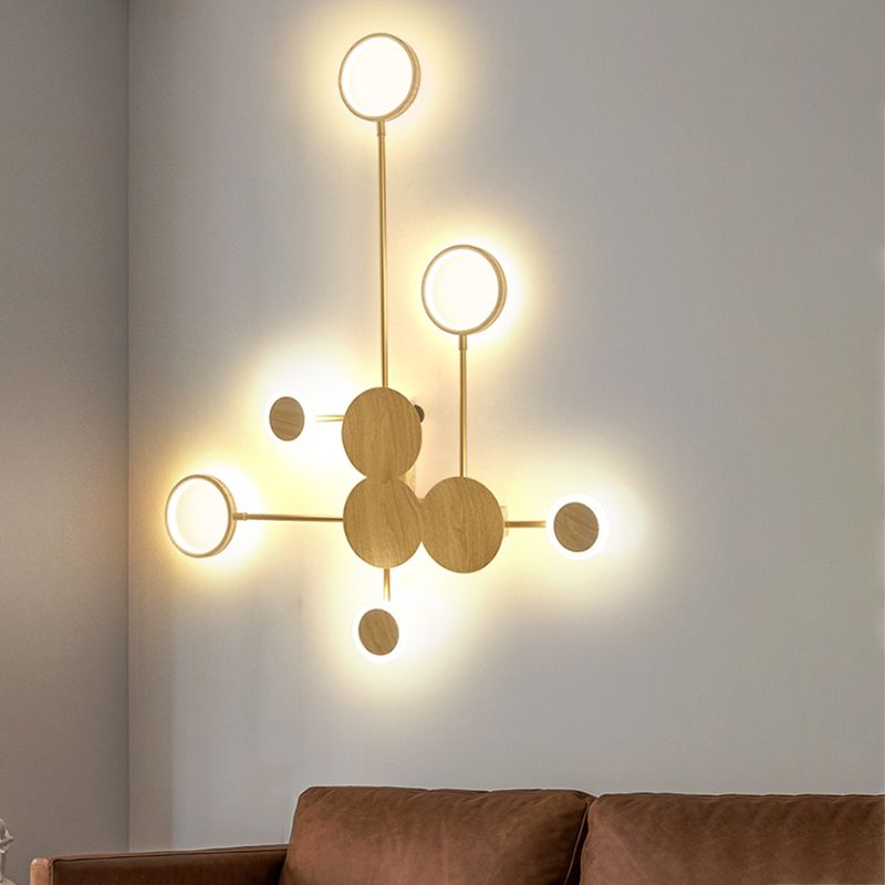 Multi -Leuchten rechteckige Wandlampen moderne Metallwandlampen im modernen Stil