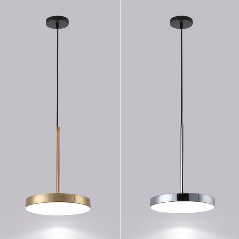 Nordic Simple Hanging Ceiling Light Circular Metal LED Hanging Light Fixtures for Restaurant