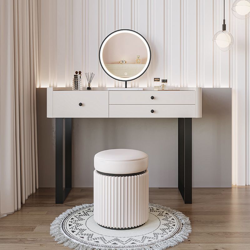 Contemporary Bedroom Makeup Vanity Desk Table Stone Vanity Dressing Table with Drawer