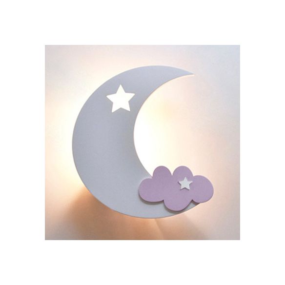 Crescent Cloud Child Schlafzimmer Wandleuchte Acryl -Cartoon -Energieeinsparung LED Wandlampe