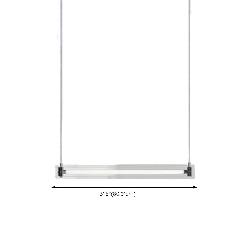 Clear Glass Ceiling Pendant Light Modern LED Kitchen Island Fixture