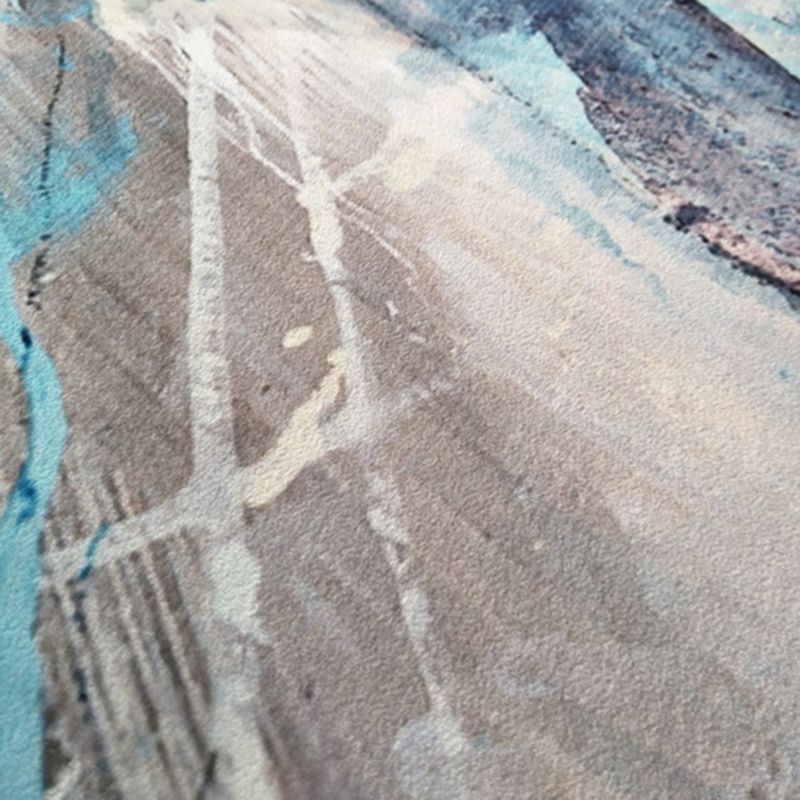 Gorgeous Living Room Carpet Gray Polyster Trendy Area Rug Non-Slip Backing Indoor Rug