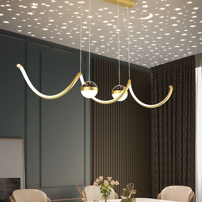 Modern Hanging Ceiling Light Metal 3 Light Pendant Lighting Fixtures for Dining Room
