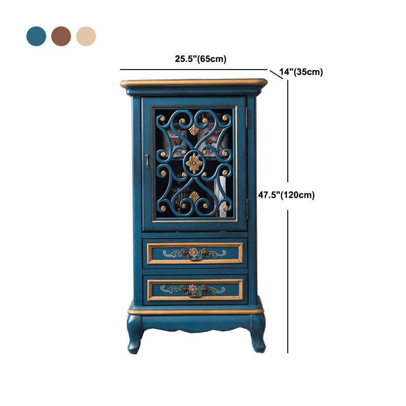 Modern Rectangle Chest Wood Bracket Legs Side Cabinet With Doors