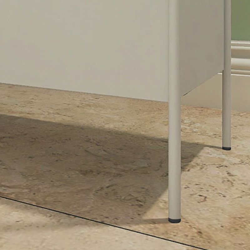 26'' Tall Metal Nightstand Iron Open Storage 1-Shelf Modern Legs Included Bed Nightstand