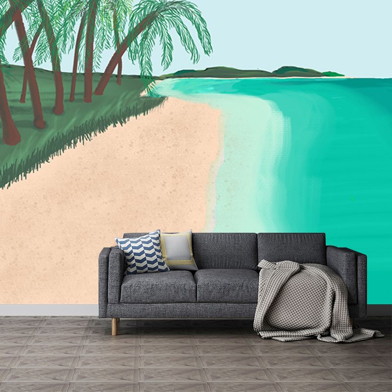 Modern Style Wall Mural Wallpaper Tropical Scenery Bedroom Wall Mural
