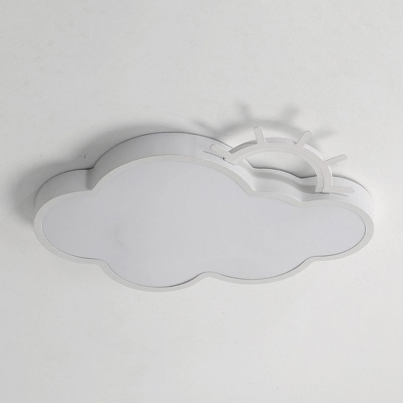 Modern LED Ceiling Light White Flush Mount Lighting for Bedroom Foyer