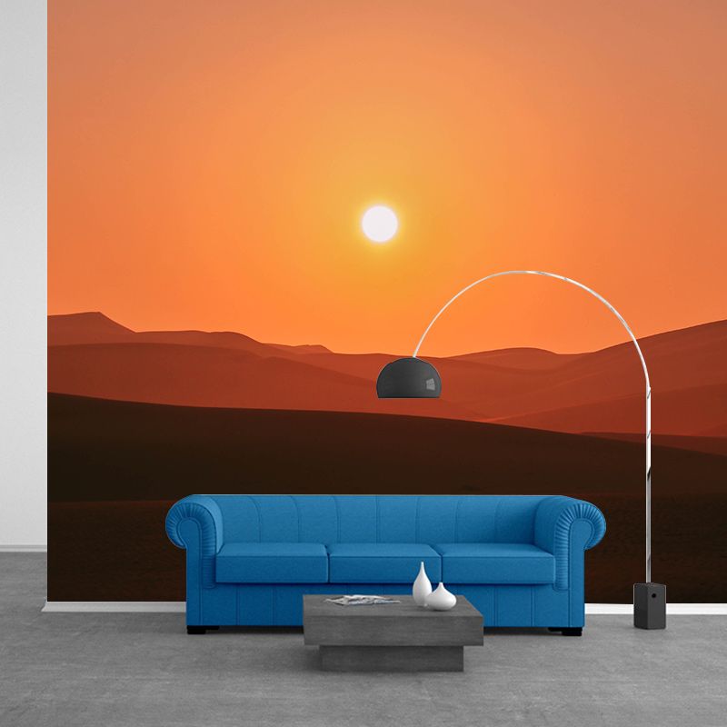 Modern Style Photography Wall Mural Wallpaper Sunset Scenery Bedroom Wall Mural