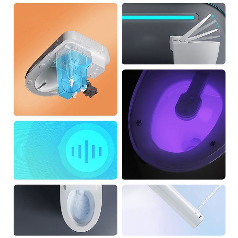 Concealed Tank Modern Toilet Heated Seat One-Piece Flush Toilet with Slow Close Seat