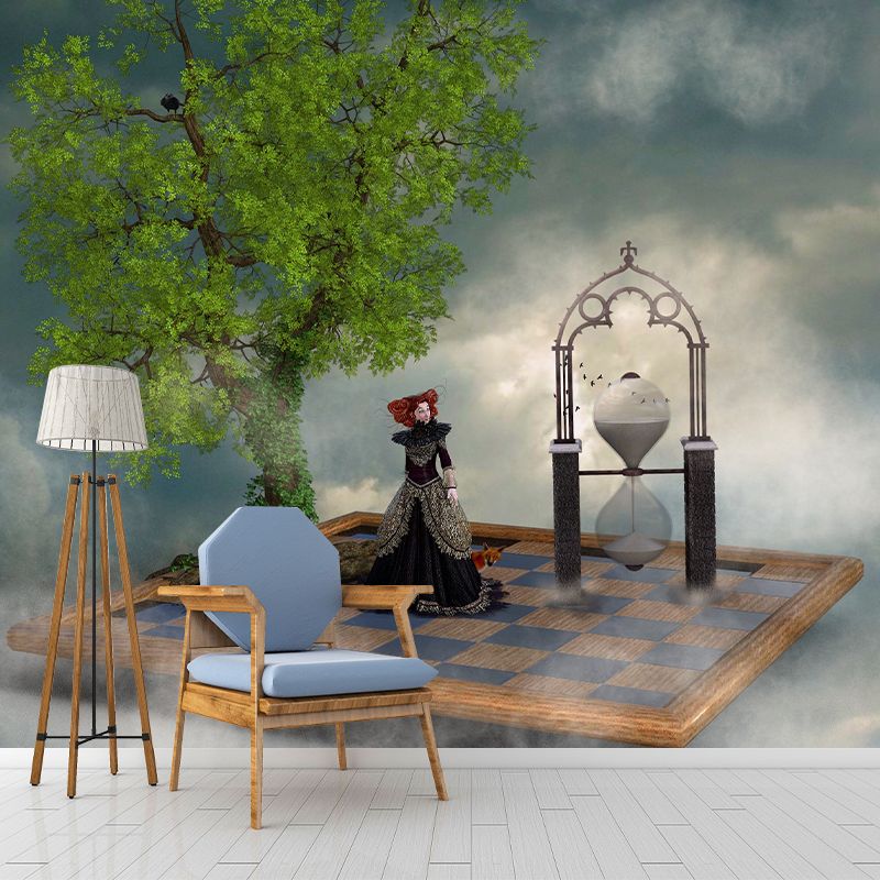 Magic Forest Pattern Wall Mural Moistureproof for Living Room and Bedroom Decoration