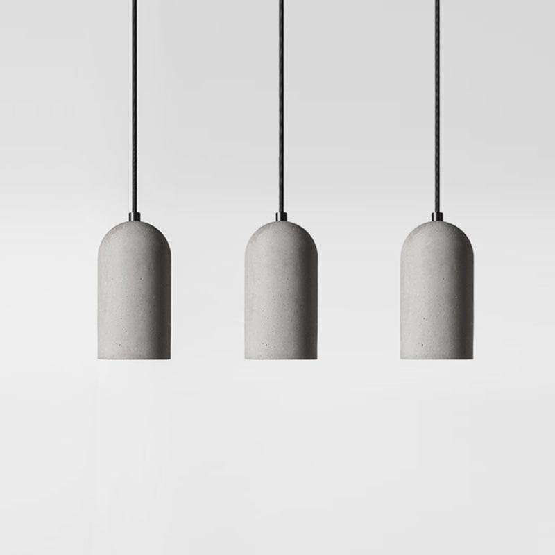 Modern Cement Pendulum Light 1-Light hangend plafondlicht voor eetkamer