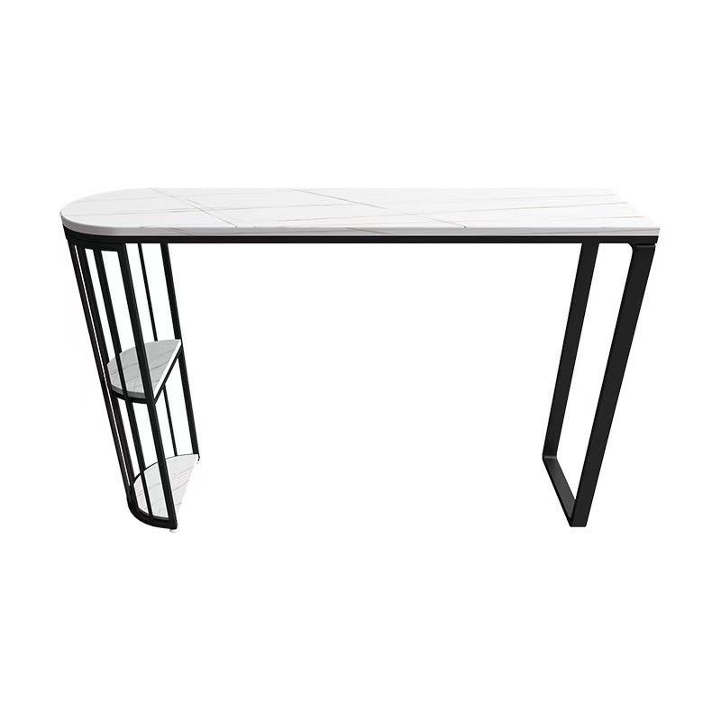 Glam Pub Table Specialty Double Pedestal Bar Table for Indoor and Breakroom
