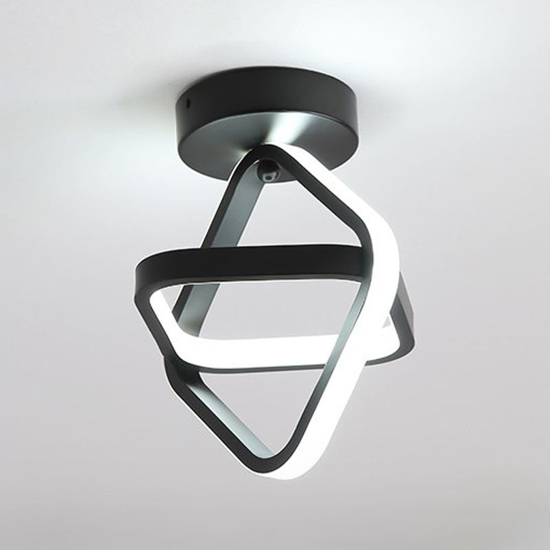 Plafonnier géométrique en métal, luminaire de Style simple à LED